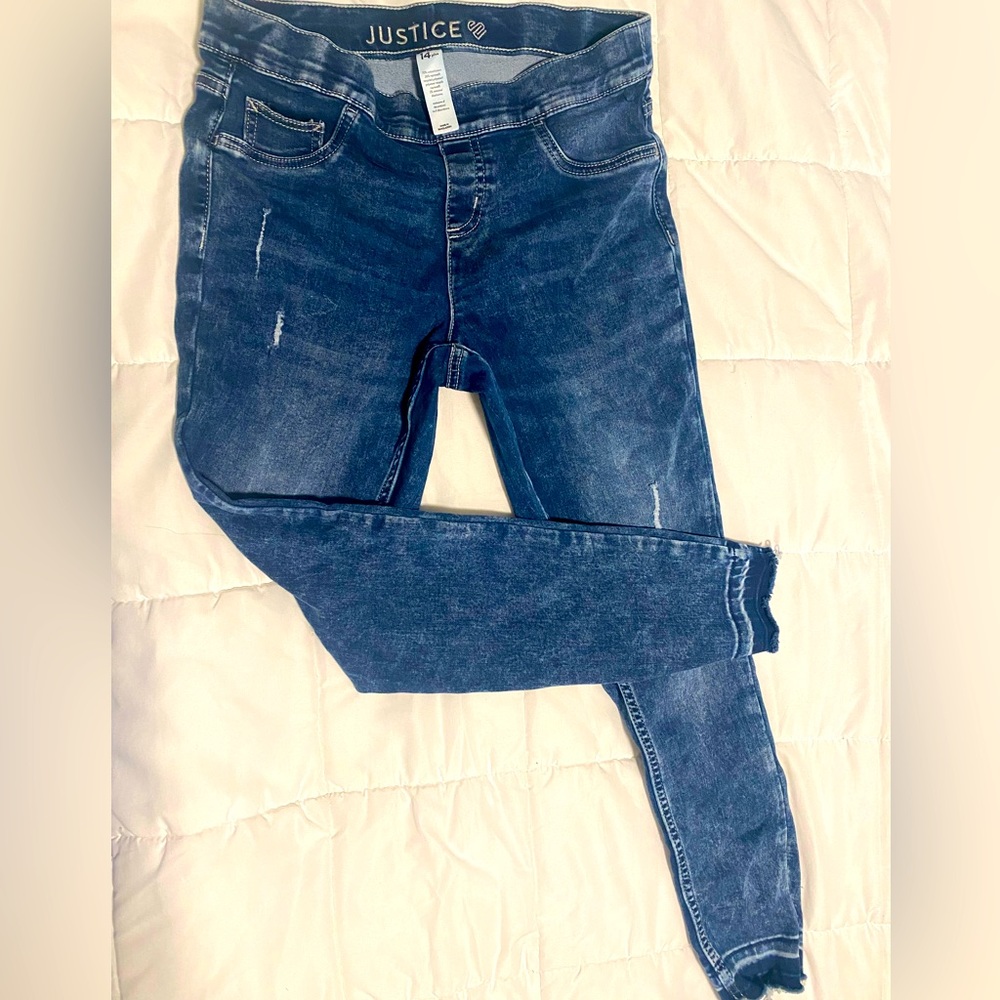 Justice girl leggings size 14